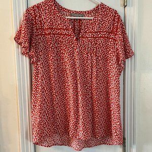 Flutter Sleeve Floral Top